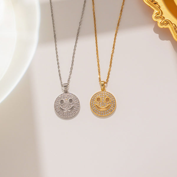 Minimalist Letter Text Number Titanium Steel 18K Gold Plated Necklaces