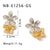 IG Style Flower Petal Flower Stainless Steel Electroplating Earrings