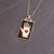 Women Eye Heart Copper Oil Dripping Pendants