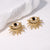 Eye Stainless Steel Electroplating Stud Earrings