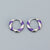 925 Sterling Silver Korean Twisted Geometric Silver Oil Dripping Stud Earrings