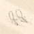 925 Sterling Silver Cute & Edgy Bowknot Bowknot Silver Diamond Inlay Earrings