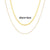 Minimalist Stripe Geometric Stainless Steel 18K Gold Plated Necklaces