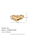 Fashion Irregular Heart Stainless Steel 18K Gold Plated Jewelry Making