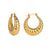 IG Style Twisted Irregular Stainless Steel 18K Gold Plated Earrings