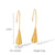 IG Style Droplet Geometric Stainless Steel Electroplating Earrings