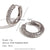 Fashion Circle Geometric Stainless Steel 18K Gold Plated Earrings