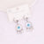 Women Eye Droplet Stainless Steel Electroplating Earrings