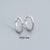 925 Sterling Silver Minimalist Circle Silver Polishing Stud Earrings