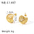 IG Style Irregular Geometric Stainless Steel Electroplating Earrings