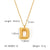 IG Style Letter Number Text Stainless Steel Electroplating Necklaces