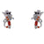 Cartoon Cartoon Zircon Zircon Inlay Earrings