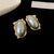 Retro Vintage Droplet Droplet Metal Oil Dripping Earrings