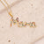 Women Letter Copper Zircon Inlay Pendants