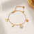 Women Geometric Titanium Steel 18K Gold Plated Bracelets