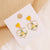 Women Tassel Flower Heart Alloy Oiling Earrings