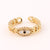 IG Style Women Diamond Metal Eye Copper Electroplating Rings