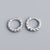 925 Sterling Silver Minimalist Women Circle Silver Polishing Earrings