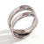 Women Fashion Circle Geometric Stainless Steel 18K Gold Plated Rings