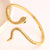 Minimalist Snake Snake Zircon Electroplating Bangles