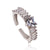 Moderate Luxury Women Droplet Geometric Zircon Zircon Inlay Rings