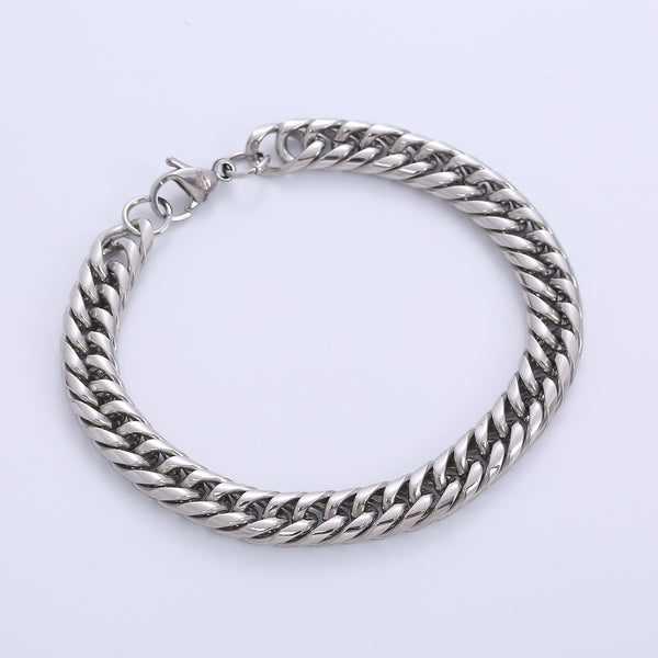 Hip Hop Men Geometric Metal Geometric Titanium Steel Bracelets