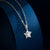 Minimalist Star Geometric Titanium Steel Diamond Inlay Necklaces