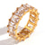 Women Fashion Circle Geometric Stainless Steel 18K Gold Plated Rings