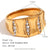 Expressive Fashion Circle Geometric Stainless Steel 18K Gold Plated Rings