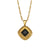 Fashion Quadrilateral Geometric Stainless Steel 18K Gold Plated Necklaces