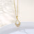 Women Minimalist Geometric Metal Droplet Stainless Steel Electroplating Necklaces