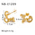 IG Style Pearl Irregular Knot Bowknot Crown Geometric U-Shape Stainless Steel Electroplating Earrings