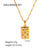 IG Style Butterfly Geometric Stainless Steel 18K Gold Plated Necklaces