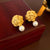 Medieval Flower Flower Artificial Pearl Electroplating Earrings