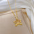 Korean Women Moon Geometric Stainless Steel Electroplating Necklaces