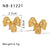 IG Style Bowknot Geometric Stainless Steel Electroplating Earrings