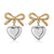 Minimalist Heart Bowknot Geometric Stainless Steel Drop Earrings