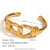 Minimalist Circle Stainless Steel 18K Gold Plated Bangles