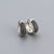 925 Sterling Silver Korean Geometric Silver Diamond Inlay Stud Earrings