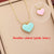 Fashion Heart Stainless Steel Oil Dripping Pendants