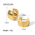 IG Style Geometric Stainless Steel 18K Gold Plated Earrings