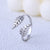 IG Style Leaf Titanium Steel Electroplating Rings