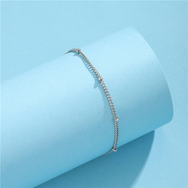 Women Minimalist Ellipse Geometric Stainless Steel Handmade Bracelets