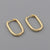 Minimalist Women Geometric Metal U-Shape Copper Electroplating Earrings