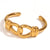 Fashion Circle Stainless Steel 18K Gold Plated Bangles