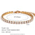 Women Fashion Quadrilateral Circle Geometric Stainless Steel 18K Gold Plated Bracelets