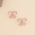 Women Butterfly Insect Metal Electroplating Stud Earrings