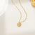 Minimalist Geometric Stainless Steel 18K Gold Plated Necklaces