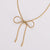 Fashion Bowknot Bowknot Stainless Steel Electroplating Necklaces