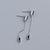 925 Sterling Silver Fashion Quadrilateral Ellipse Silver Diamond Inlay Stud Earrings